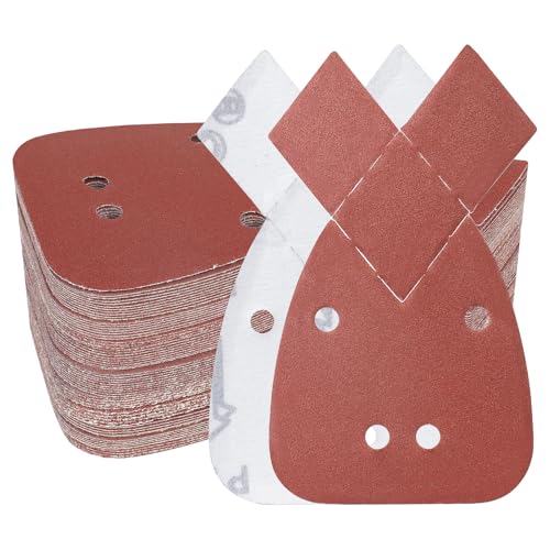 PMIQSA 100 Stück 150 Körnung Mouse Schleifpapier Maus Detail Schleifblätter 93x168mm Schleifdreiecke Klett für Black und Decker Detail Palm Sander PMIQSA 100 Stück 150 Körnung Mouse Schleifpapier Maus Detail Schleifblätter 93x168mm Schleifdreiecke Klett für Black und Decker Detail Palm Sander von PMIQSA