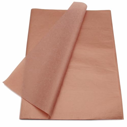 PMLAND Premium Geschenkpapier Seidenpapier – Metallic Rosegold – Jumbo 66 x 50 cm – 60 Blatt von PMLAND