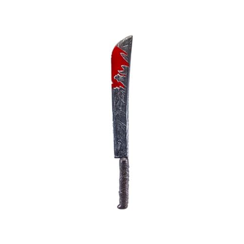 Graues langes Messer mit blutfleckiger Spitze, Halloween-Requisite (74 cm), 1 Stück. - Wirbelsäulechendes und realistisches Design, perfektes Accessoire für Spukhäuser, Streiche und Kostümpartys von PMS