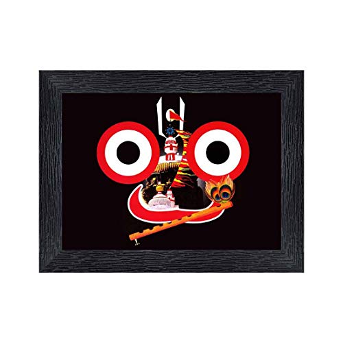 Xpression Decor Sri Jagannath Puri Religiöser Holz-Bilderrahmen mit Acrylplatte (Glas) für Anbetung/Pooja (Bilderrahmen, mehrfarbig, 20,3 x 15,2 cm) 20792 von PNF