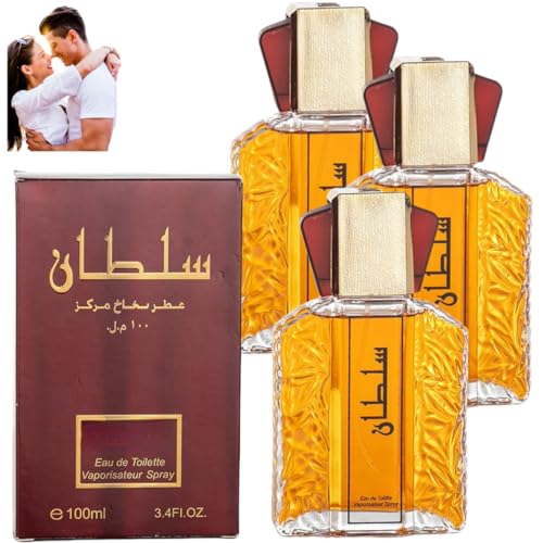 POBKING Neues Herrenparfüm „Dubai“, lang anhaltendes Herrenparfüm, Elegantes und lang anhaltendes EAU de Toilette, arabisches Herrenparfümölspray, Sultan Gold-Parfümöl von POBKING