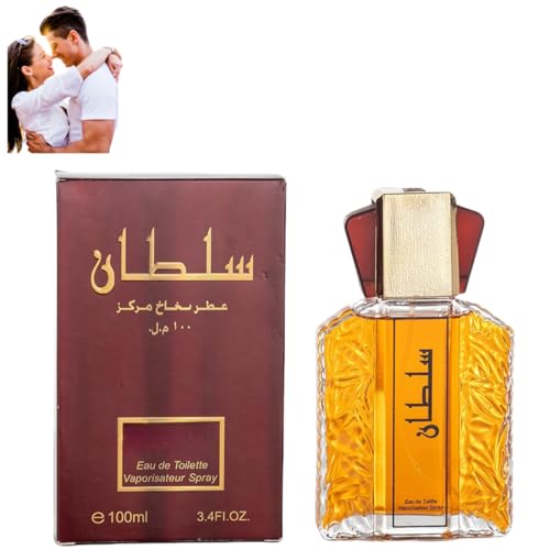 POBKING Neues Herrenparfüm „Dubai“, lang anhaltendes Herrenparfüm, Elegantes und lang anhaltendes EAU de Toilette, arabisches Herrenparfümölspray, Sultan Gold-Parfümöl von POBKING