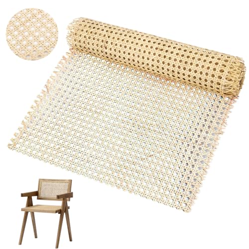 POFIBO Wiener Geflecht - 40 x 100cm Cane Webbing Rattan Roll, Natürliches Rattan Webbing Geflecht für Heimwerker Schrank Stuhl Möbel von POFIBO