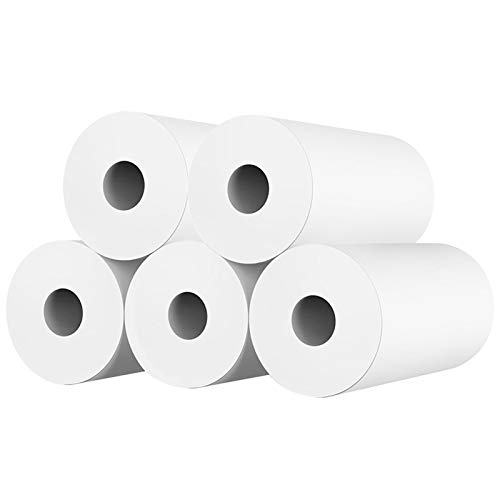 10 Rollen Thermopapier für Kinder Sofortbildkameras, 57mm Nachfüll Druckpapier, Thermodrucker Papier weißes Null Tinten Druckpapier, Fotodruckpapier für Sofortdruckkameras von POHOVE