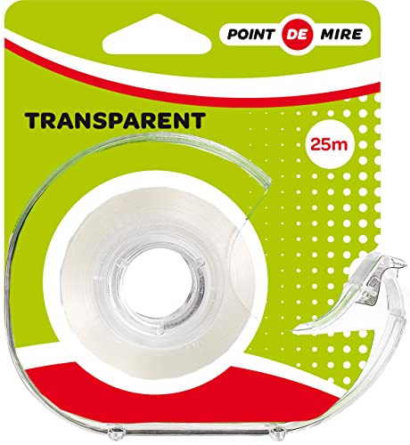 Transparentes Klebeband, 18 mm x 25 m, Schreibwaren, Schulbedarf von POINT DE MIRE