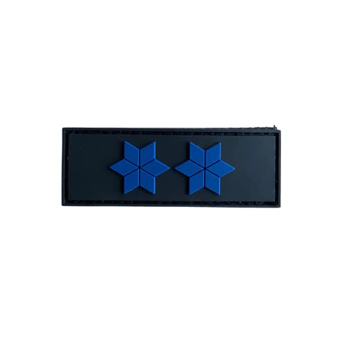 Dienstgrad Polizeimeister PVC Rubber Patch mit Klett - Polizei - Dienstgrad - Meister von Polizeimemesshop