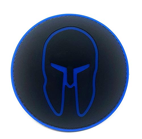 Polizeimemesshop Blue Sparta Rubber Patch - Polizei - PVC - Klettpatch von Polizeimemesshop