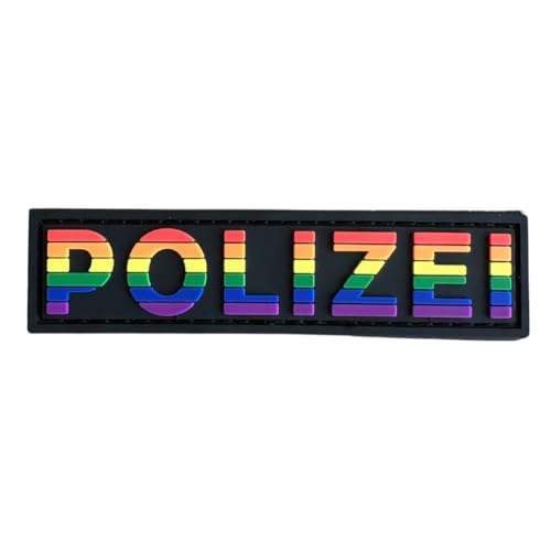 Polizei Pride Rubber Gummi PVC mit Klett Patch von POLIZEIMEMESSHOP