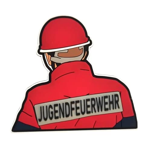 Polizeimemesshop Jugendfeuerwehr Rubber Patch - Feuerwehr - Jugendrettung - Rettung - PVC - Klettpatch von POLIZEIMEMESSHOP