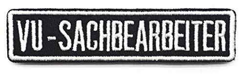 Polizeimemesshop Namensschilder 2.0 VU-Sachbearbeiter Textil Patch mit Klett - Polizei - Verkehrsunfall Fun von Polizeimemesshop