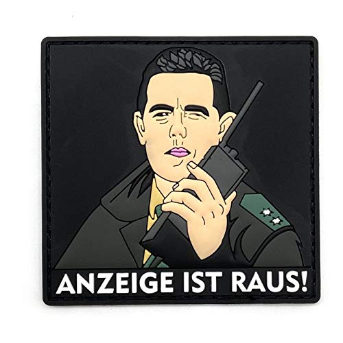 Polizeimemesshop Polizei Anzeige Rubber Patch - Polizist - Funkgerät - Oberkommissar - Funpatch - Klettpatch von POLIZEIMEMESSHOP