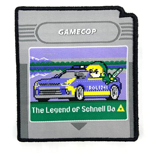 Polizeimemesshop The Legend of Schnell Da Textil Patch - Gamecop - Klettpatch - Legendenpatch- Streifenwagen - Polizei von POLIZEIMEMESSHOP