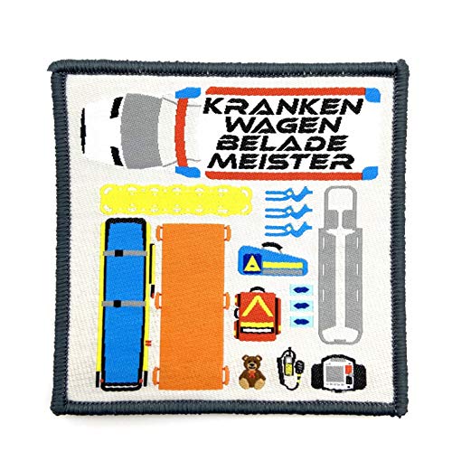 polizeimemesshop Krankenwagenbelademeister Patch II Textil Patch - Funpatch - Rettung - Rettungswagen - Klettpatch - Rettungsdienst von POLIZEIMEMESSHOP