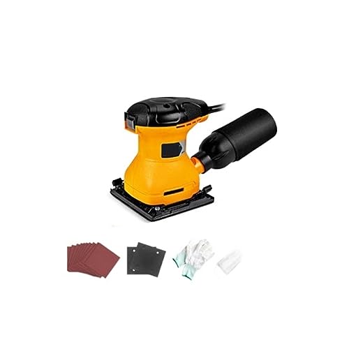 POOIQX 240 W Elektrischer Holzschleifer, Holzbearbeitungspolierer, Schleifmaschine, Polierwerkzeug Mit Schleifpapier for Möbel, Wandholz,Bequem Und Stabil(Set 4) von POOIQX