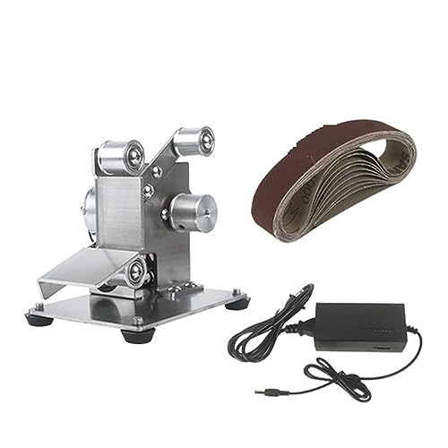 POOIQX Bandschleifer DIY Elektroschleifer Polierer Tragbare Maschine Schleifen Bandschleifer Maschine Kantenschärfer Maschine Bandschleifer,Bequem Und Stabil(Set 1) von POOIQX