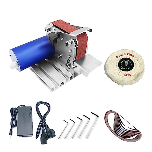 POOIQX Bandschleifer Elektrische Mini Wasserdichter Motor Bandschleifmaschine Messer 30 * 330mm Gürtel Schleifer Spitzer Cutter Messerkanten,Bequem Und Stabil(Generation 3) von POOIQX