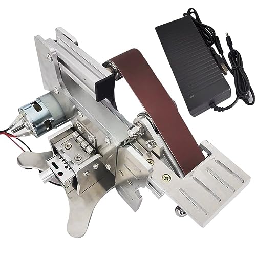 POOIQX Elektrische Schleifmaschine Mni Bandschleifer Schleifen Schärfmaschine Power Belt Disc Polierwerkzeuge Mini Sander,Bequem Und Stabil von POOIQX