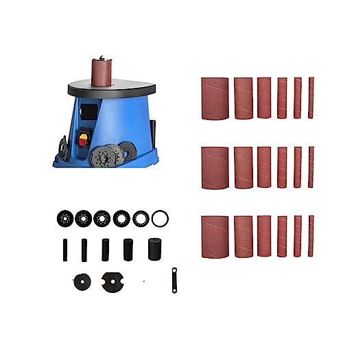 POOIQX Schleifmaschine, Holzbearbeitung, Schleifen, 2000 U/min, Desktop-Sandsäulenmaschine, Wellensandmaschine, Sandbandmaschine, Sandstabmaschine,Bequem Und Stabil(Package1) von POOIQX