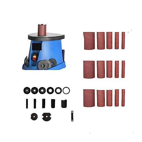 POOIQX Schleifmaschine, Holzbearbeitung, Schleifen, 2000 U/min, Desktop-Sandsäulenmaschine, Wellensandmaschine, Sandbandmaschine, Sandstabmaschine,Bequem Und Stabil(Package3) von POOIQX