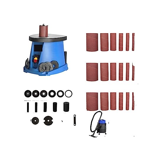 POOIQX Schleifmaschine, Holzbearbeitung, Schleifen, 2000 U/min, Desktop-Sandsäulenmaschine, Wellensandmaschine, Sandbandmaschine, Sandstabmaschine,Bequem Und Stabil(Package4) von POOIQX