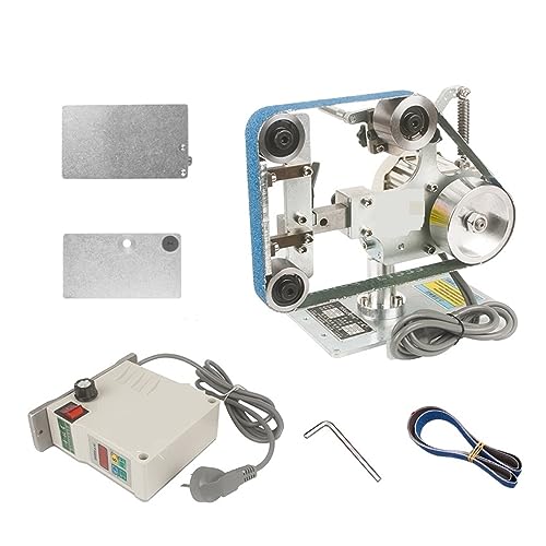 Schleifbandmaschine, Industriequalität, kleine Bandschleifmaschine, 762 x 25 mm, Polierer, Spitzer, Polier- und Schleifmaschine,Bequem Und Stabil(Group1) von POOIQX