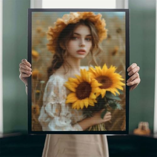 5D Diamond Painting Eigenes Bild Foto, DIY Leinwand Personalisiert Foto Diamant Malerei, Custom Eigenes Foto Diamant Painting Bilder, Innendekoration Fotogeschenke Personalisiert Decor 100x200cm A-25 von POOJNNPP