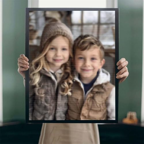 5D Diamond Painting Eigenes Bild Foto, DIY Leinwand Personalisiert Foto Diamant Malerei, Custom Eigenes Foto Diamant Painting Bilder, Innendekoration Fotogeschenke Personalisiert Decor 100x200cm A-27 von POOJNNPP