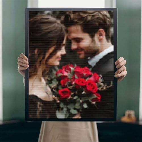 5D Diamond Painting Eigenes Bild Foto, DIY Leinwand Personalisiert Foto Diamant Malerei, Custom Eigenes Foto Diamant Painting Bilder, Innendekoration Fotogeschenke Personalisiert Decor 100x200cm A-34 von POOJNNPP