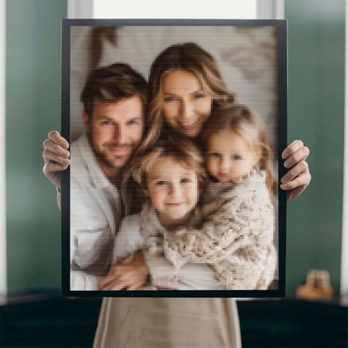 5D Diamond Painting Eigenes Bild Foto, DIY Leinwand Personalisiert Foto Diamant Malerei, Custom Eigenes Foto Diamant Painting Bilder, Innendekoration Fotogeschenke Personalisiert Decor 100x200cm A-37 von POOJNNPP