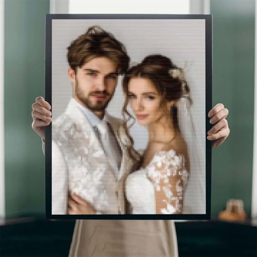 5D Diamond Painting Eigenes Bild Foto, DIY Leinwand Personalisiert Foto Diamant Malerei, Custom Eigenes Foto Diamant Painting Bilder, Innendekoration Fotogeschenke Personalisiert Decor 100x200cm A-41 von POOJNNPP