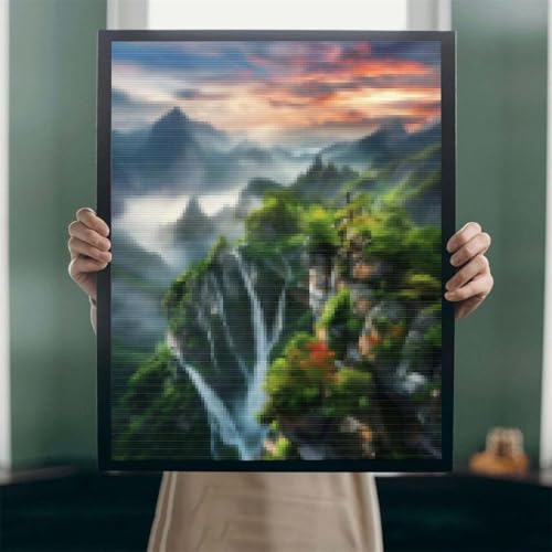 5D Diamond Painting Eigenes Bild Foto, DIY Leinwand Personalisiert Foto Diamant Malerei, Custom Eigenes Foto Diamant Painting Bilder, Innendekoration Fotogeschenke Personalisiert Decor 40x100cm A-46 von POOJNNPP