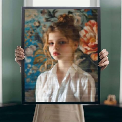 5D Diamond Painting Eigenes Bild Foto, DIY Leinwand Personalisiert Foto Diamant Malerei, Custom Eigenes Foto Diamant Painting Bilder, Innendekoration Fotogeschenke Personalisiert Decor 90x160cm A-35 von POOJNNPP