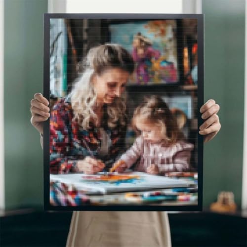 Diamond Painting Eigenes Bild Foto, DIY Leinwand Personalisiert Foto Diamant Malerei, Custom Eigenes Foto Diamant Painting Bilder, Innendekoration Fotogeschenke Personalisiert Home Decor 25x45cm A-9 von POOJNNPP