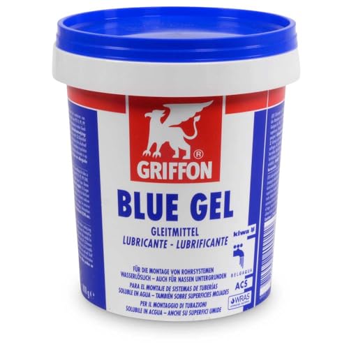 Griffon Blue Gel 800 g - Thixotropes Schmiermittel für Rohrsysteme - Wasserlöslich und Säurefrei - Für PVC PE PP Beton und Gusseisen von POOL Total