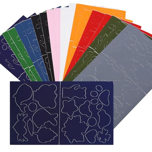 20 Stück Daunenjacke Flicken Reparaturset,Waschbares Daunenjacke Reparatur Patches Flicken Selbstklebend Stoff,Flicken Daunenjacke für Jacken Zelte Regenschirm Schlafsack (10 Farben) von POPAPIE