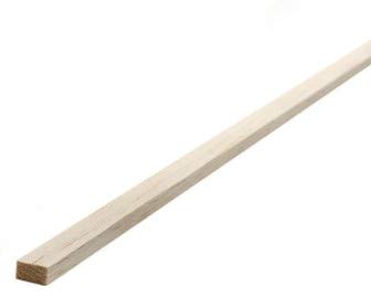 POPESQ® 1 Stk. x Holzleiste Vierkant 1m (1000mm) 4mm x 8mm Balsa #A3612 von POPESQ