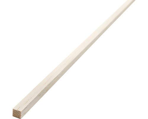 POPESQ® 1 Stk. x Holzleiste Vierkant 1m (1000mm) 5mm x 5mm Balsa #A3614 von POPESQ