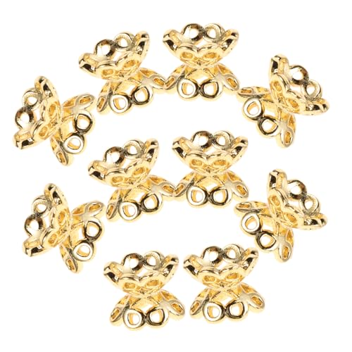 POPETPOP 10 Stück Teiliges Perlenkappen Doppelseitig Hohl Schmuckperlen Endkappen für DIY Armbänder Halsketten Schmuckherstellung Kreative Bastelzubehör POPETPOP 10 Stück Teiliges Perlenkappen Doppelseitig Hohl Schmuckperlen Endkappen für DIY Armbänder Halsketten Schmuckherstellung Kreative Bastelzubehör von POPETPOP