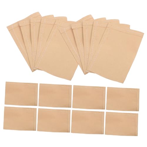 POPETPOP 100St Samenverpackungsbeutel zur Aufbewahrung von Lebensmitteln Versand Schüttgut Samen Verpackungstasche Papiertüten für Samen Samenbeutel aus Papier kleine Samenpäckchen Khaki von POPETPOP