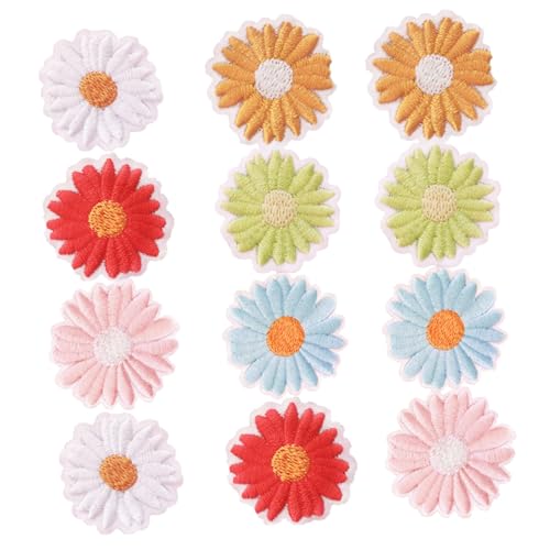 POPETPOP 12Stücke Selbstklebende Daisy Patches Handgemachte Stickerei Aufnäher für Kleidung Taschen und Hüte DIY Bastelzubehör für Dekoration und Reparatur POPETPOP 12Stücke Selbstklebende Daisy Patches Handgemachte Stickerei Aufnäher für Kleidung Taschen und Hüte DIY Bastelzubehör für Dekoration und Reparatur von POPETPOP