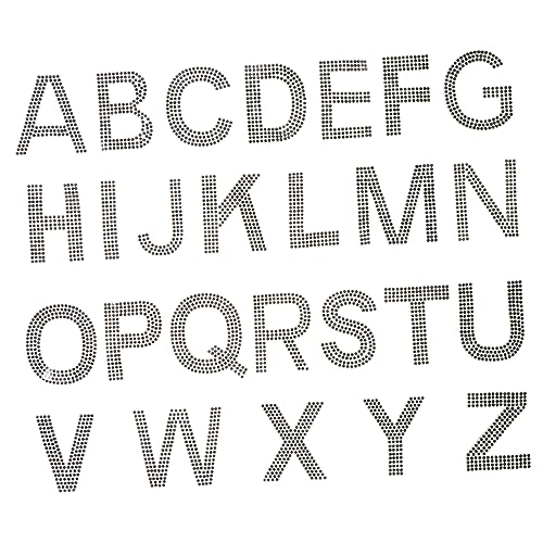 POPETPOP 1Satz Patches für DIY Applikationen Alphabet Bügelbilder mit Strass für Kleidung Taschen und Bastelprojekte Selbstklebend Einfach Aufzubringen POPETPOP 1Satz Patches für DIY Applikationen Alphabet Bügelbilder mit Strass für Kleidung Taschen und Bastelprojekte Selbstklebend Einfach Aufzubringen von POPETPOP