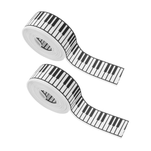 POPETPOP 2 Rollen Musikhandwerksband Geschenkband als Musterband bedrucktes Band Partyband Verpackungsband DIY-Band basteln Geburtstagsband Bauernband Polyester POPETPOP 2 Rollen Musikhandwerksband Geschenkband als Musterband bedrucktes Band Partyband Verpackungsband DIY-Band basteln Geburtstagsband Bauernband Polyester von POPETPOP