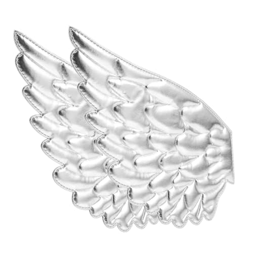 POPETPOP 2 Stück Engelsflügel Zubehör Flügelfleck Jeansflecken Engel Wings Kleidung Patches Taschenreihe geprägte Flügelkleidung Applikation Engel Patches Polyester Silver POPETPOP 2 Stück Engelsflügel Zubehör Flügelfleck Jeansflecken Engel Wings Kleidung Patches Taschenreihe geprägte Flügelkleidung Applikation Engel Patches Polyester Silver von POPETPOP