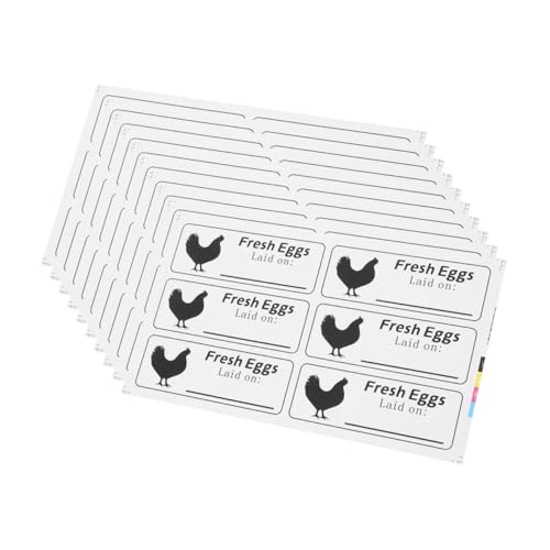 POPETPOP 20 Blatt Etikett mit dem Datum des Eierkartons Ei-Aufkleber Lebensmitteletiketten, Aufkleber für Behälter Aufkleber für Eierkartons Kartonetiketten Eierstäbchen POPETPOP 20 Blatt Etikett mit dem Datum des Eierkartons Ei-Aufkleber Lebensmitteletiketten, Aufkleber für Behälter Aufkleber für Eierkartons Kartonetiketten Eierstäbchen von POPETPOP