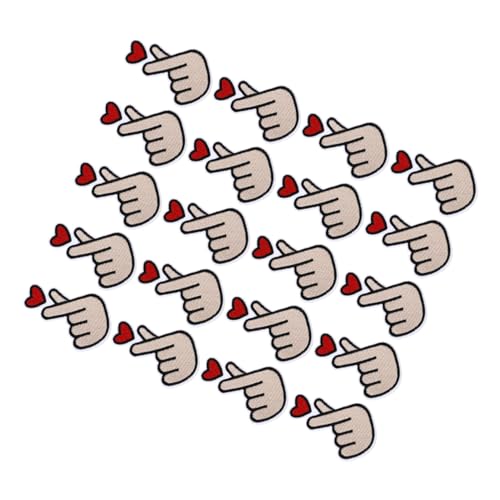 POPETPOP 20Stücke Fingerherz Patches DIY Stickerei Accessoires für Kleidung Rucksäcke und Jeans Einzigartige Dekorative Flecken zum Aufnähen für Gestaltungen POPETPOP 20Stücke Fingerherz Patches DIY Stickerei Accessoires für Kleidung Rucksäcke und Jeans Einzigartige Dekorative Flecken zum Aufnähen für Gestaltungen von POPETPOP