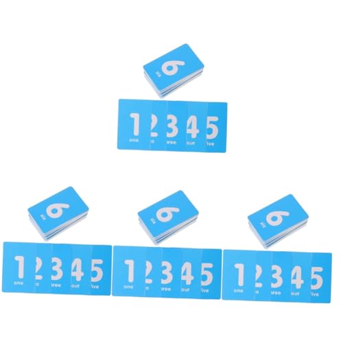 POPETPOP 4 Sätze Anzahl Digitaler Karten 1-50 Karten Für Schilder Teller Zahlen Aufleuchten Zahlenkarten Für Den Tisch Nummer Aufkleber Nach Zahlen Zahlenstrahl Sky-blue Pvc 50 Stück * 4 von POPETPOP