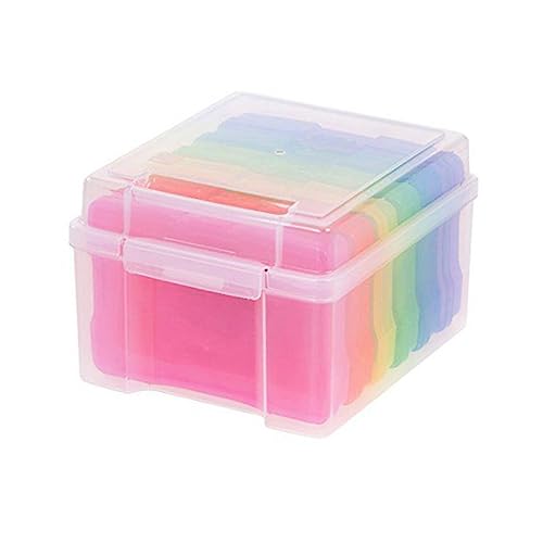 POPETPOP 6-teiliges Set Foto Scrapbook Lagerung Organizer Grußkarten Aufbewahrungsbox Mit Trennwänden Plastikkarten Box Und Stabil Für Und von POPETPOP