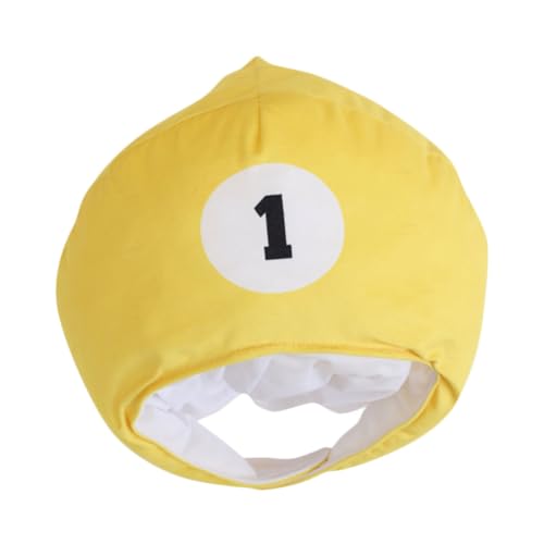 POPETPOP Billard -Kopfhut Party-Cosplay-Hut Cosplay Mütze Foto Requisite Hut für Kinderkostüme Festivalhut Kostümhut Karnevalspartyhut Kopfbedeckung PP Baumwolle Yellow POPETPOP Billard -Kopfhut Party-Cosplay-Hut Cosplay Mütze Foto Requisite Hut für Kinderkostüme Festivalhut Kostümhut Karnevalspartyhut Kopfbedeckung PP Baumwolle Yellow von POPETPOP