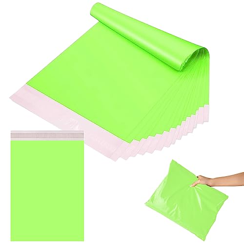 10 Stück Versandbeutel Groß Plastik Grün Versandtaschen 20" x 28"(50x70cm) Versandtüten Warenbeutel,Selbstklebend und Blickdicht,Versandtüten aus Plastik für Kleidung Logistikverpackungen Textilien von POPOYU