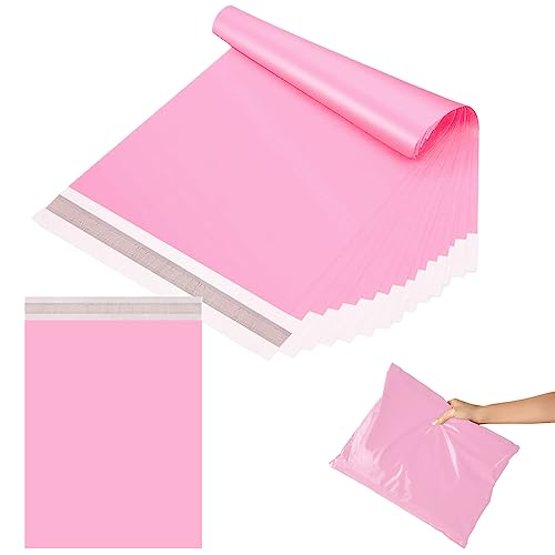 10 Stück Versandbeutel Groß Plastik Rosa Versandtaschen 20" x 28"(50x70cm) Versandtüten Warenbeutel,Selbstklebend und Blickdicht,Versandtüten aus Plastik für Kleidung Logistikverpackungen Textilien von POPOYU